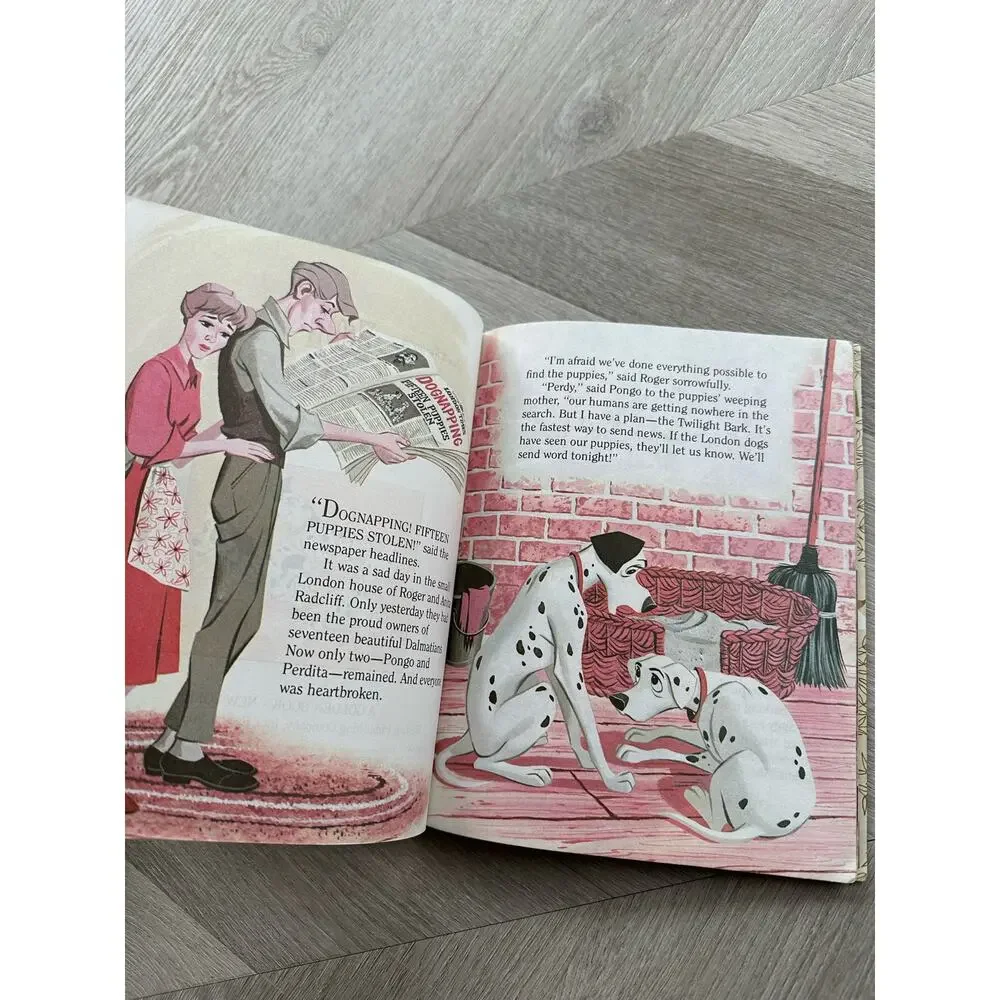Little Golden Book 101 Dalmatians Book Disney 1985